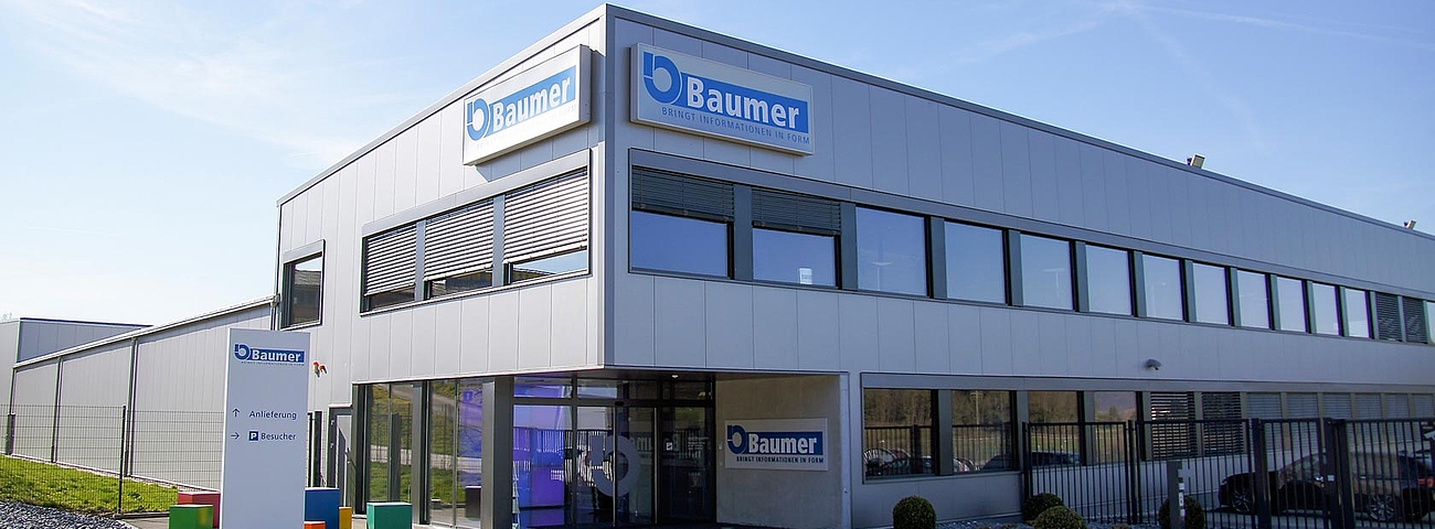 Baumer AG Digitaldruckerei Unternehmen Gebäude von aussen