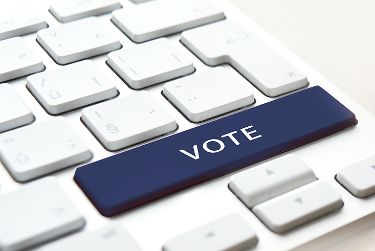 Tastatur zum E-Voting