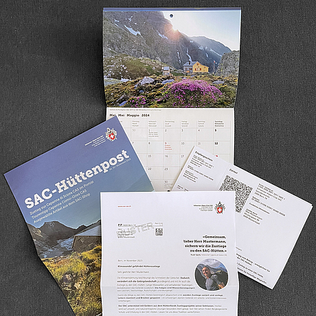 Referenz SAC Hüttenpost Musterexemplar Ansicht