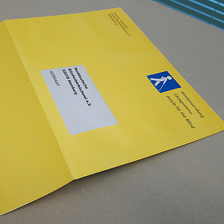 Referenz Blindenkuvert Ansicht